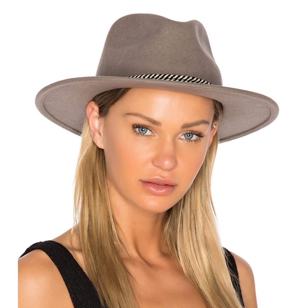 Brixton Aries Fedora Grey size Small
